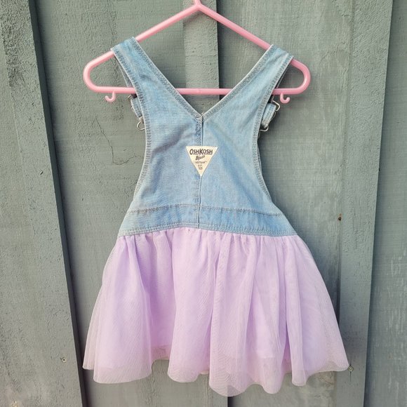 Oshkosh Girls Size 2T Light Denim and Netting Unicorn Jumper - Picture 6 of 8